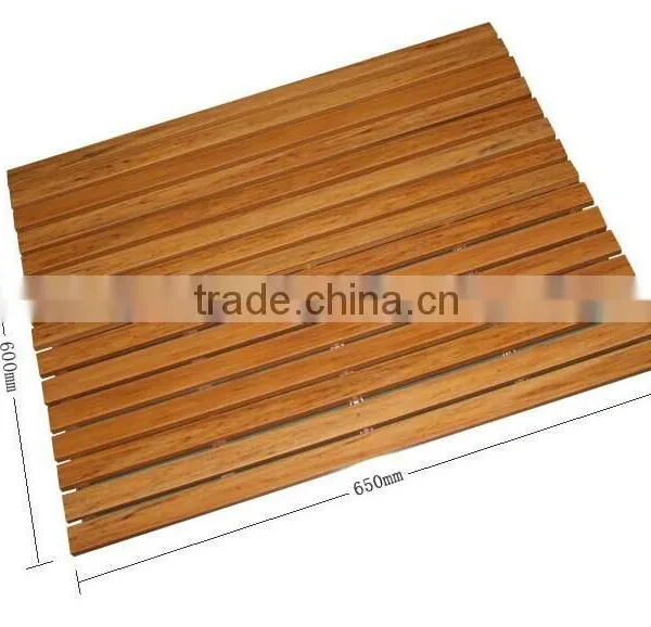 BSCI Certificate Nature Wooden Bamboo Bath Accessory Set and Bath Shower Mat See Larger Image Nature Wooden Bambo photo-5