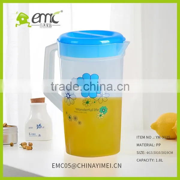 High Quality Plastic Cold Water and Juice Kettle With Print Body photo-3