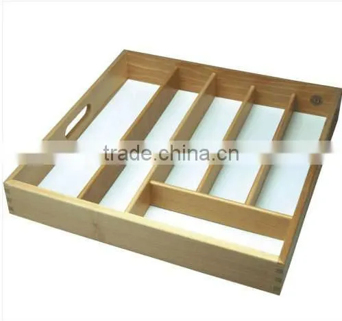 Carbonize Wooden Cutlery Tray