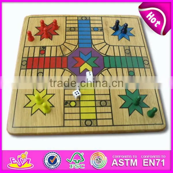 2015 New Wooden Chess Board Toy for Kids,chess Board Set for Children,hot Sale Wooden Toy Chess Board for Baby WJ278477