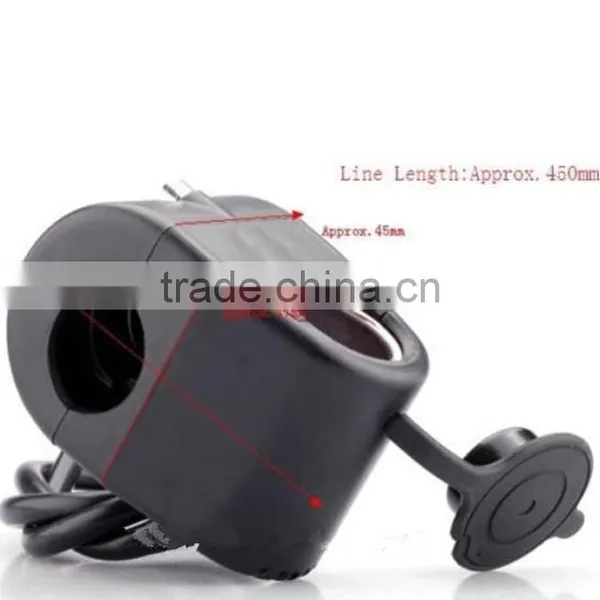 Handlebar Power Plug Socket Cigarette Lighter 12V For Motorcycle photo-6