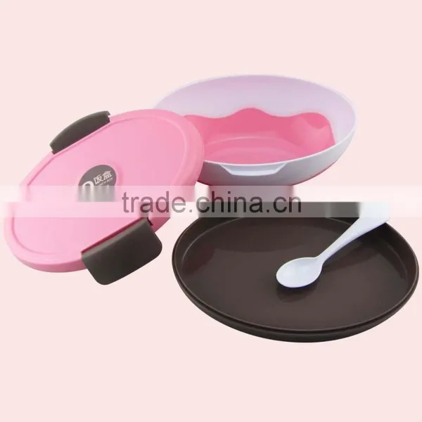Factory Direct Sale Oval Plastic Bento Lunch Box photo-6