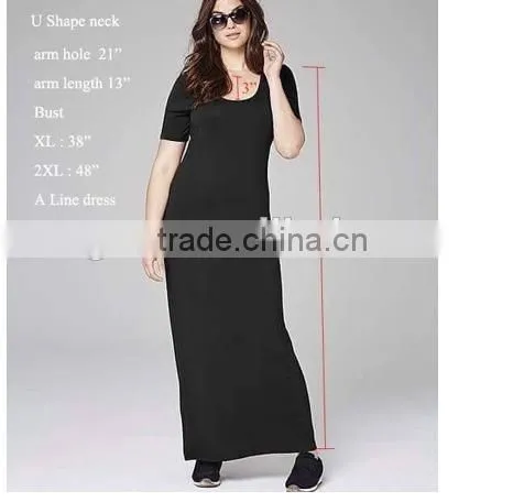 MGOO Stock Plus Size Women Dress Rayon Spandex High Quality Casual Dress Cheap Price photo-2