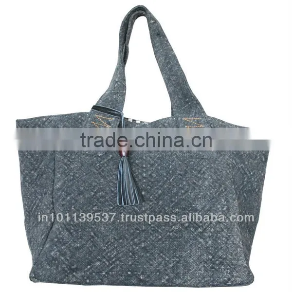 Jute Leather Tote photo-6
