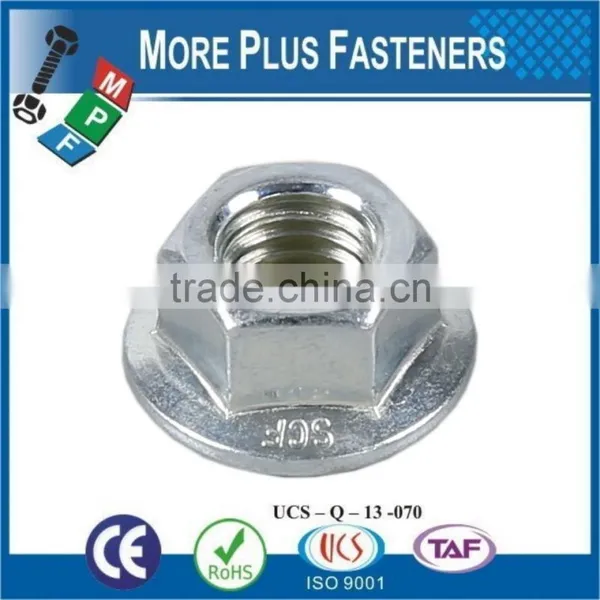 Made in Taiwan DIN 6923 Steel Class 8 Zinc Plated Stainless Steel Flange Nut DIN 6923 photo-5