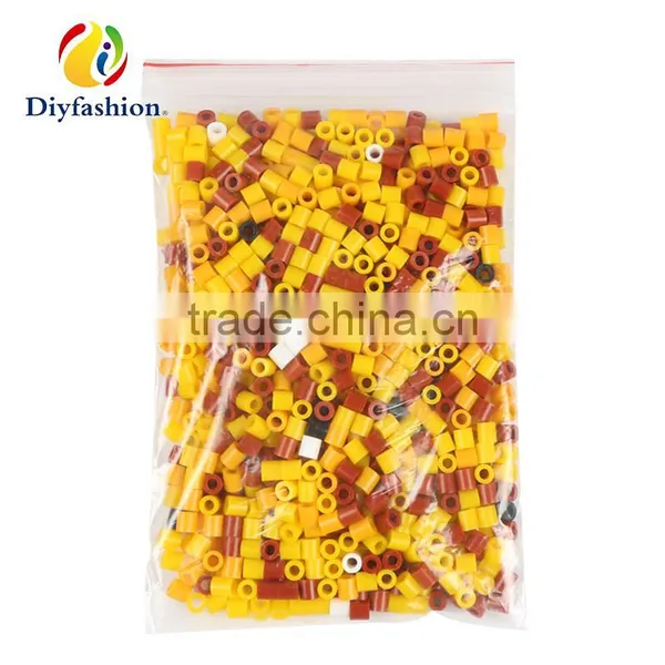 Diyfashion 5mm Hama Perler Fuse Beads Lion Set With Puzzle Iron Paper and Twezzer Hama Beads Toys for Kids 18099 photo-3