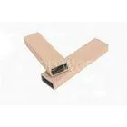 Grey WPC Tube Pipe Outdoor Decoration 40x20MM Weather-Resistance