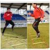 Agility Speed Ladder For Soccer Run Training, Nylon Straps + Plastic Rungs, Free Length Adjustable