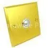 Auto-reset Aluminum Alloy Gold Color Door Exit Push Button for Access Control System