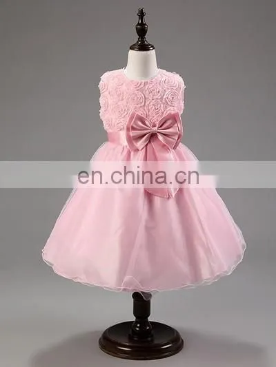 High Quality Pink Fashion Girl Dress for Kid Girl Dress Child Dresses photo-5
