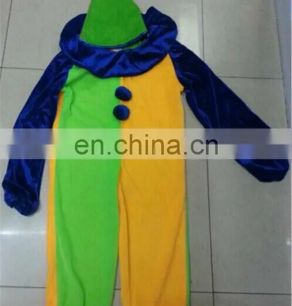 TZ8140-4 Colorful Carnival Clown Costume , Carnival Costume