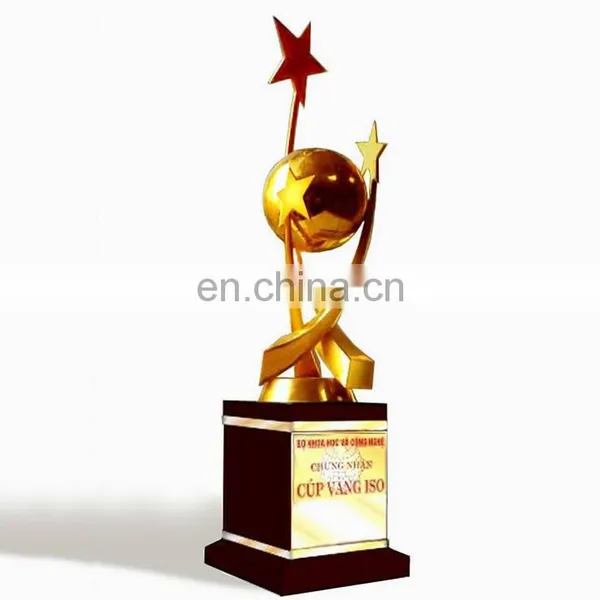 Sports Gold Plate Metal Trophy Cup