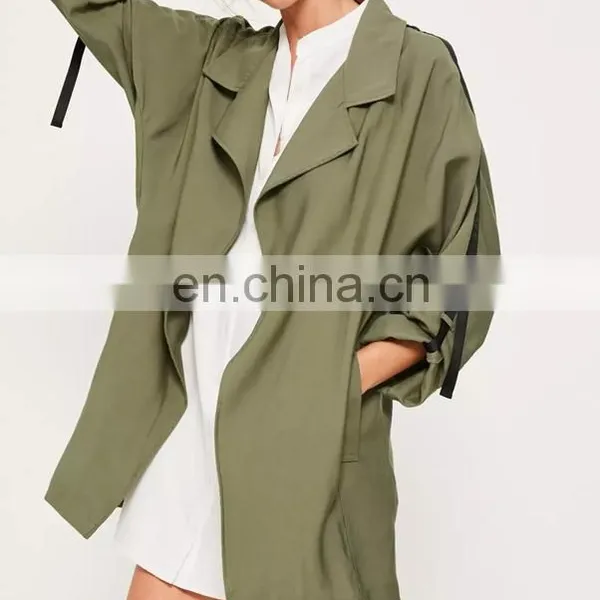 Latest Fashion Army Green Parka Overcoats Woman Parka photo-5