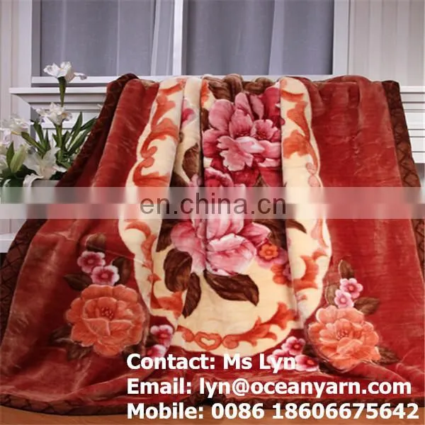Cheap Super Soft 100% Polyester Blanket Packed Polyester Blanket 5kg