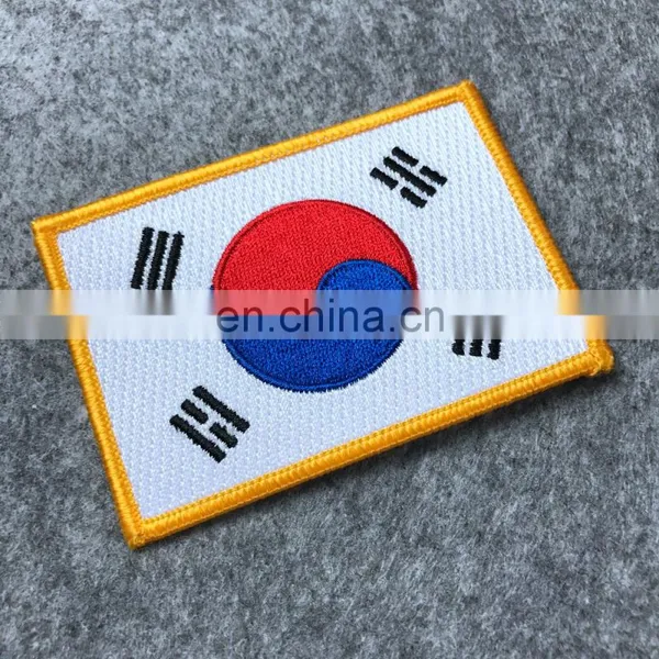 Custom Embroidered Country Flag Patch, High Quality USA Flag Patches photo-6