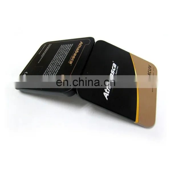 2015 New Design Square Simple CD Case Metal Tin Box photo-2