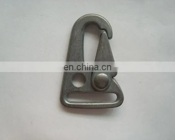 Round and Flat Shape Silver Metal Hook Buckle ,metal Dog Snap Hook photo-3