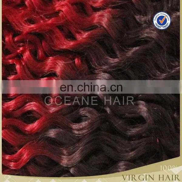 Afro Kinky Curly Weaving Hair Curly Red Weave Hair photo-6