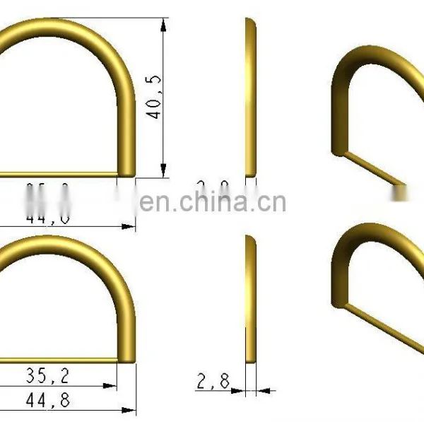 SA5066 Metal Slide Buckles,pants/bags Double d Ring Buckle Fashion Double d Ring Metal Bag Strap Accessories photo-2
