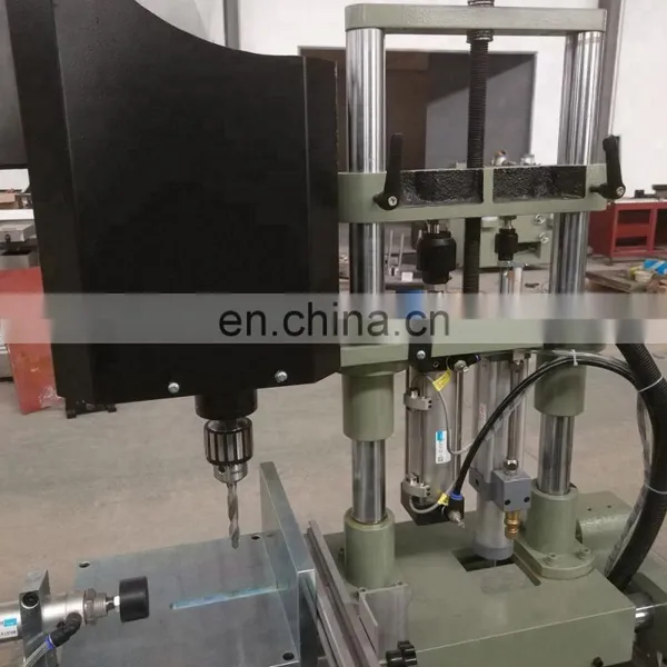 Aluminum Curtain Wall Profile Four Head Combined Drilling Machine photo-4