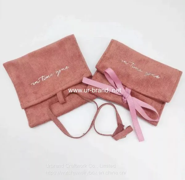 Candy Jewelry Velvet White Drawstring Custom Velvet Gift Bag With Silk Ribbon photo-3