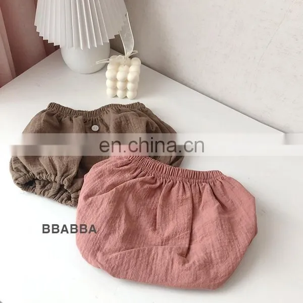 Toddler Muslin Cotton Shorts Baby Linen Shorts Newborn Baby Clothing on Sale photo-3