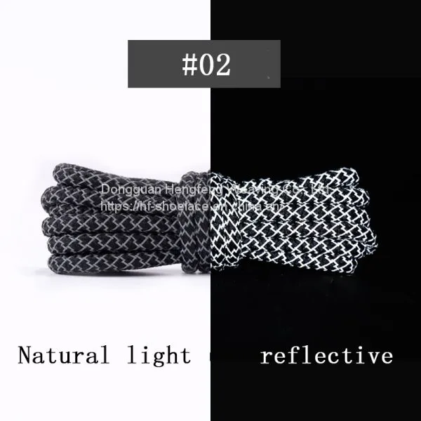 Custom Fashion Polyester Quality Cheap Wholesale Shoelaces Reflective Fashion Shoelace photo-4