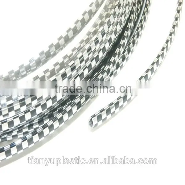 All Color U-shape Pvc Chrome Extrusion Moulding Trim Strip for Car and Article Decoration photo-2