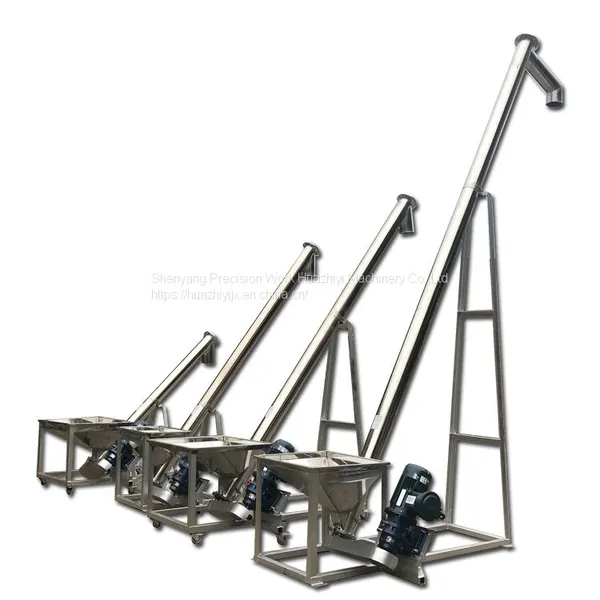 Chicken Feed Cement Mixing Spiral Auger Screw Conveyor Machine photo-2