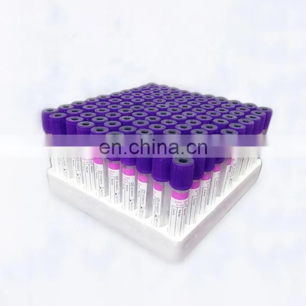Plastic Ordinary Vacuum Collecting Tube PET Red Cap Plain Tube for Hospital photo-5