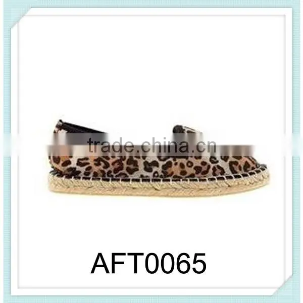 Leopard Cozy Espadrilles Female Flat Shoes
