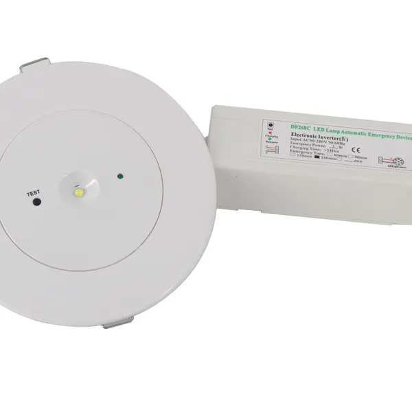 PC Material LED Emergency Recessed Ceiling Light Automatic Emergency Sign Light