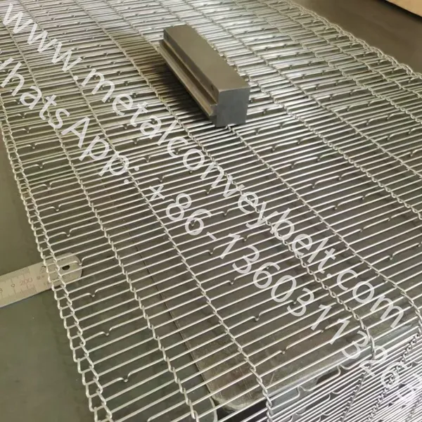 304 Stainless Steel Wire Mesh Ladder Chain Conveyor Belt Flat Flex Belt for Furnace Oven,pizza Oven photo-5