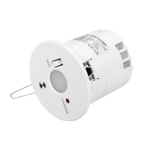 3 Watts Led Emergency Downlight 6500K Ceiling-mounted Spotlight With Battery photo-2
