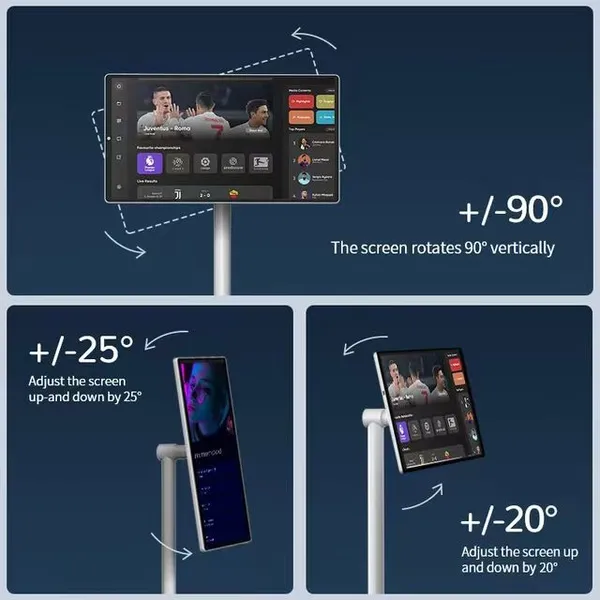 Mobile Smart Screen Heart Screen Wireless Projection Live Broadcast Large Screen Free Rotation Lifting TV Fitness Screen Capacitive Touch Screen LCD TV photo-3