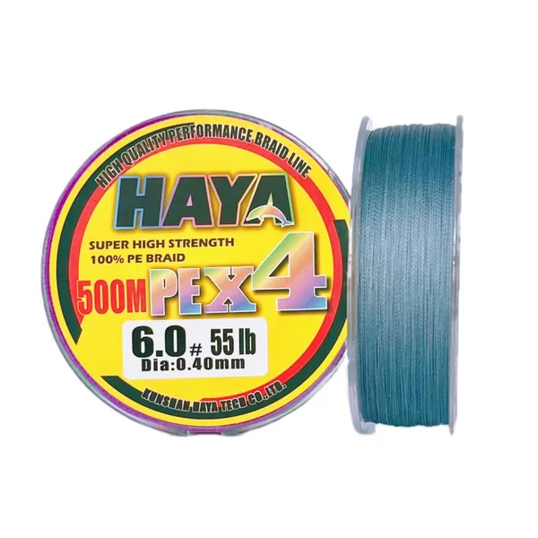 HAYA Best Braided Fishing Line for Spinning Reels Extremely Thin Lines Sensitive Braid Color PE Fishing Line photo-2