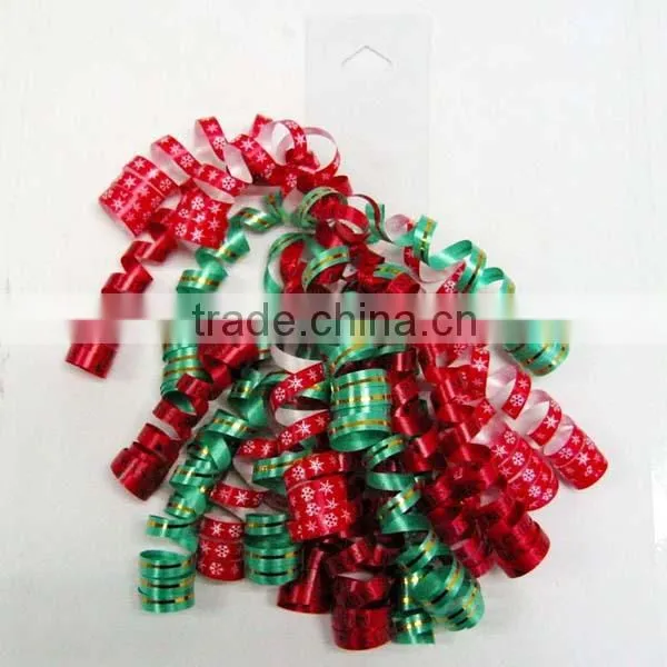 Transparent Poly Ribbon Curly Bow With Printing photo-5