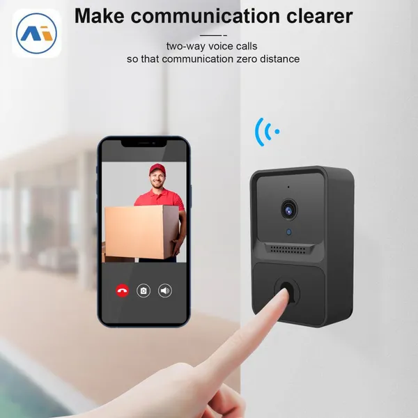 Smart Intercom Home Security Doorbell HD 480P Smart Video Camera Door Phone Remote Smart Doorbell With 2.4GHz Wifi photo-4