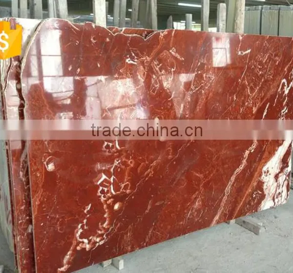 Top Quality Natural Polished French Red Indoor Flooring Marble Slab photo-2