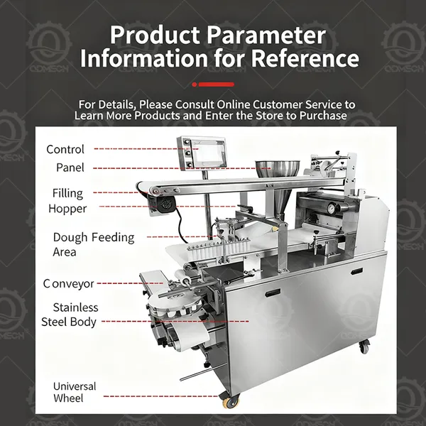 Low Fault Rate Steamed Stuffed Bun Forming Machine Bao Making Machine for Long Term Daily Continuous Production