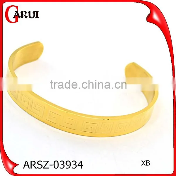 New Gold Chain Design for Men Blank Stainless Steel Cuff Bracelet photo-5