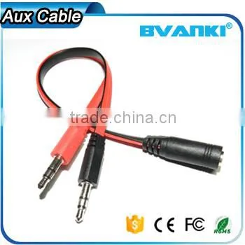 New Products 2016 2 Male 1 Female 3.5mm Heardphone y Splitter Aux/headphone Cable Free Samples photo-3