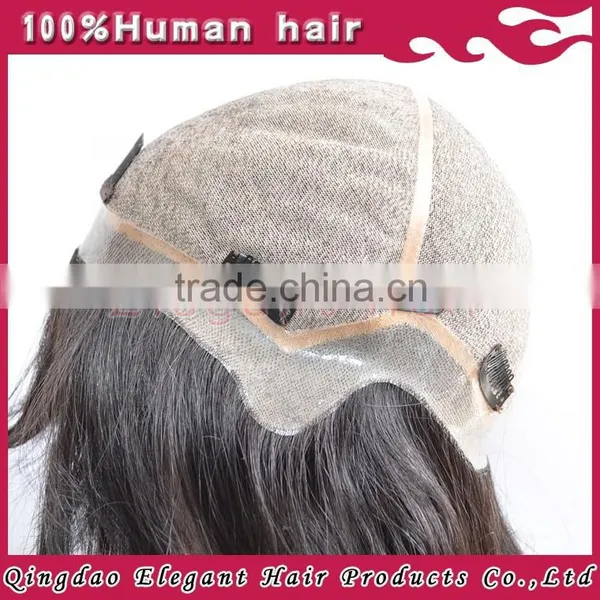 New Arrival High Quality Silky Straight Human Hair Silk Base Malaysian Hair Full Lace Wig With Bang photo-3