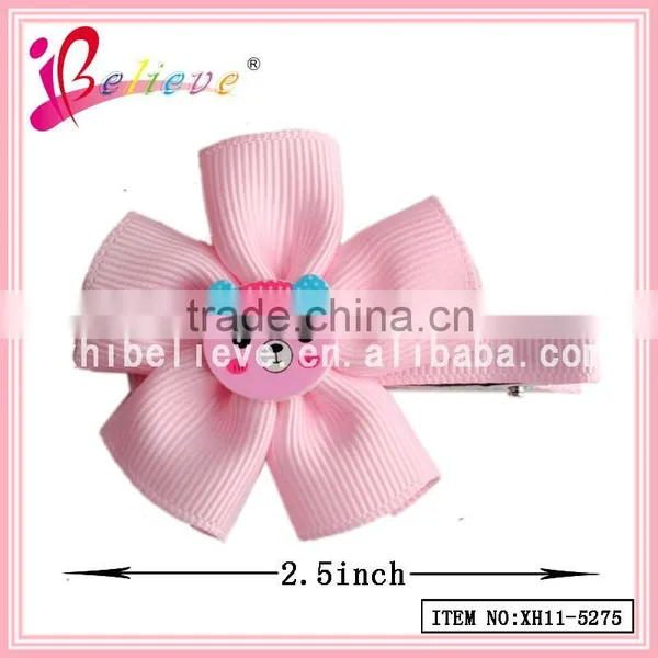 2015 Chinese Fashion Jewelry Ribbon Flower Hair Clip,make Fabric Flower Hair Clips photo-4