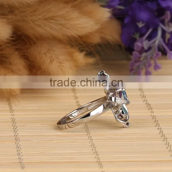 Stock Classical 925 Sterling Silver Promotional Ring With Mix Natural Stone photo-5