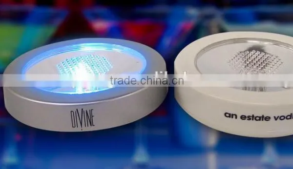 LED Bar Coaster Fashion and Color / Battery Durable and Safe Light Shining Drink Coaster photo-3