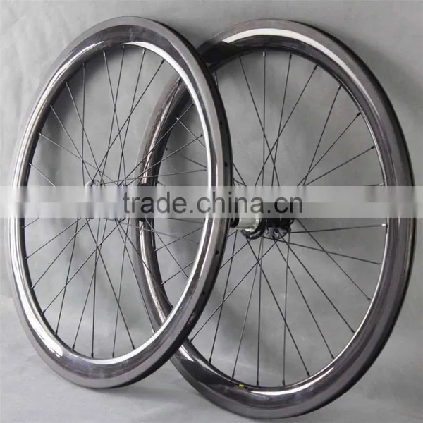 Tuleless Carbon Wheelset Disc Hub Wheels 50mm Clincher Road photo-5