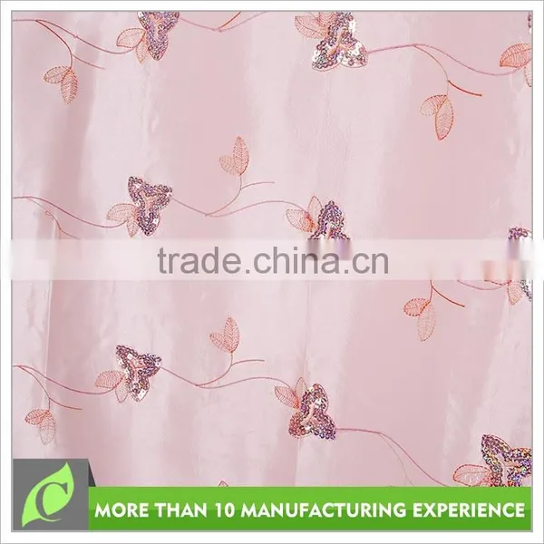 Upholstery Curtain Transparent Fashion Pink Elegant Living Room Curtain photo-3