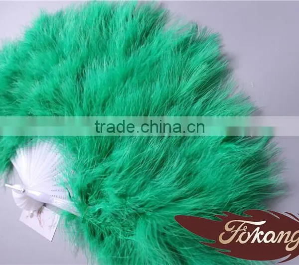 Christmas Occasion Chinese Feather Hand Fans And Turkey Feather Fan For Wedding Decoration photo-6