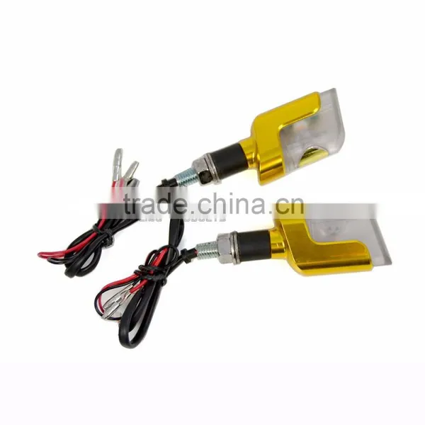 BJ-SL-058 Motorcycle Lighting Parts Gold Aluminum Housing LED Motorcycle Turn Signals photo-5